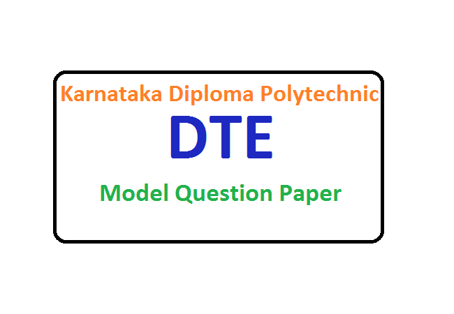 Karnataka Diploma Sample Paper 2019