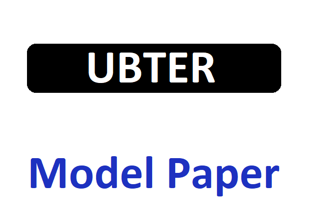 UBTER Polytechnic Model Paper